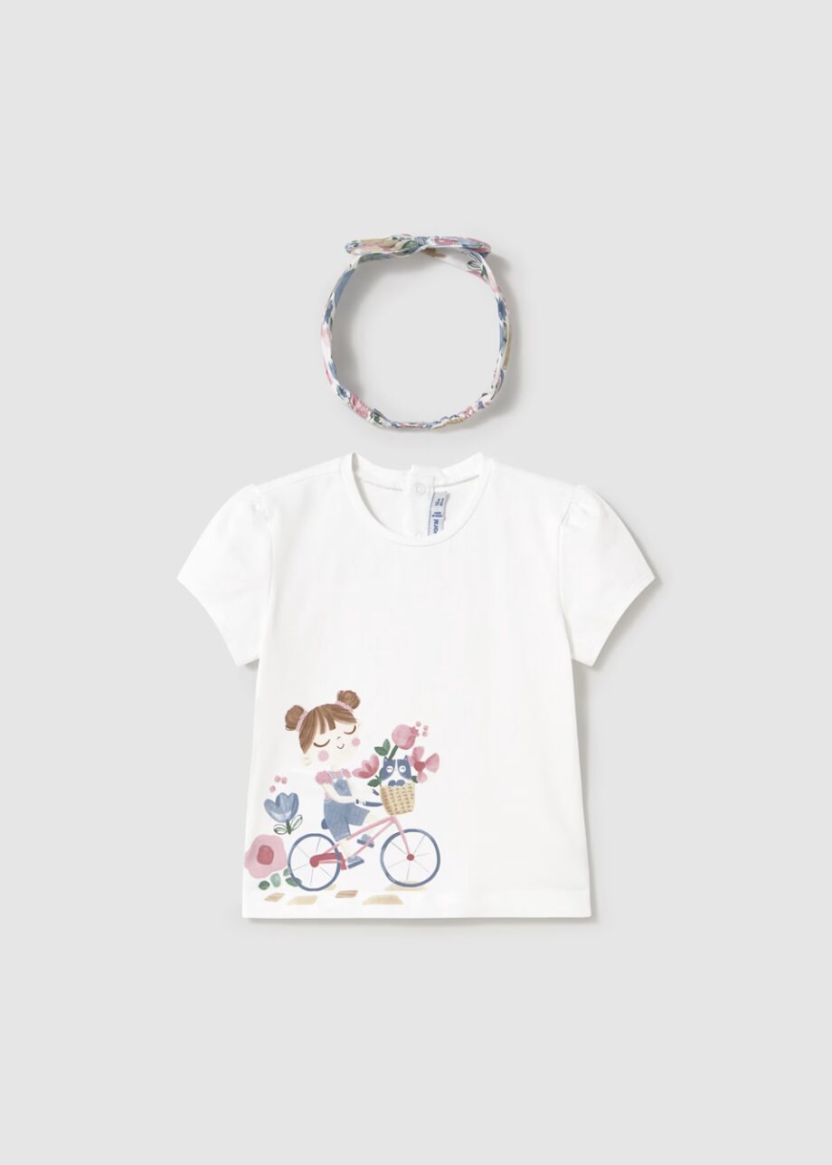Camiseta m/c con diadema - 1044 - Mayoral