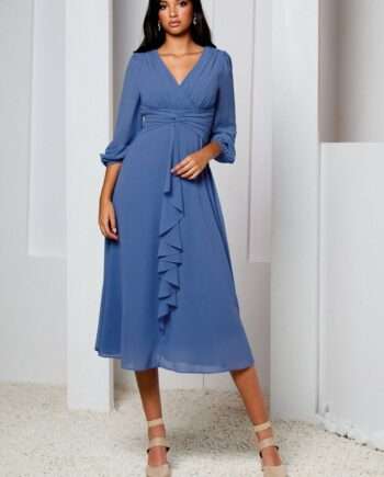 Vestido midi - 25015 - Alma Gemela