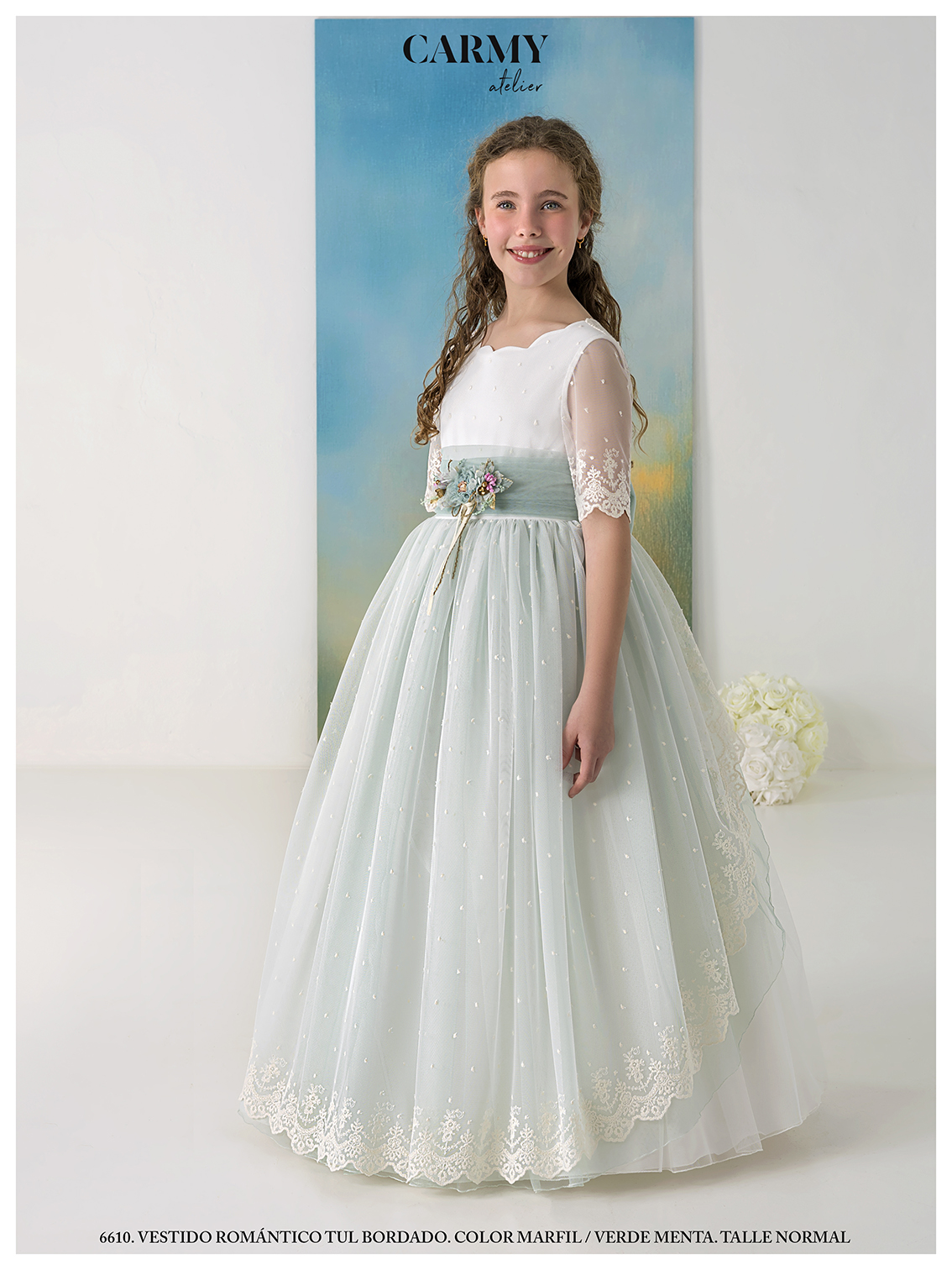 Vestido comunión - 6610 - Carmy